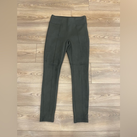 SPANX Pants - Spanx Olive Suede Leggings